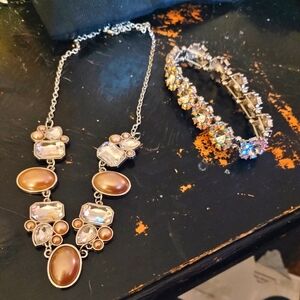 Elegant Necklace and Bracelet Set